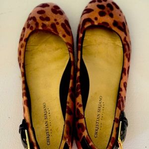 Christian Serrano leopard flats